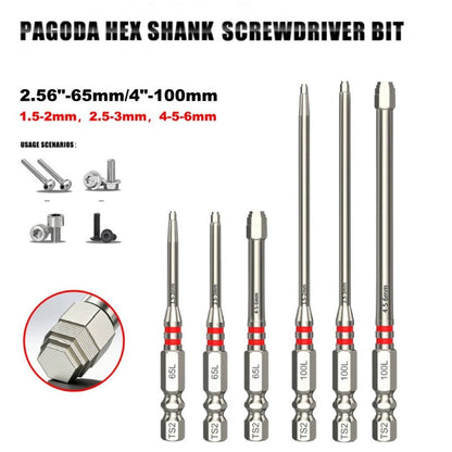 🥰 All-in-One Pagoda Hex Screwdriver Bit Set (6PCS)