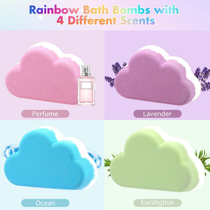 🌈 Bombas de Baño Nube Arcoíris – Convierte Cada Baño en un Mágico Spa de Arcoíris