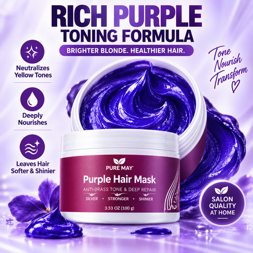 Anti-Yellowing Purple Hair Mask 💜 Say goodbye to Red Highlights! 💜