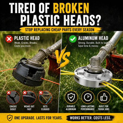 🌿 Cabezal Universal de Aluminio para Desbrozadora | Repuesto Resistente para Cortabordes