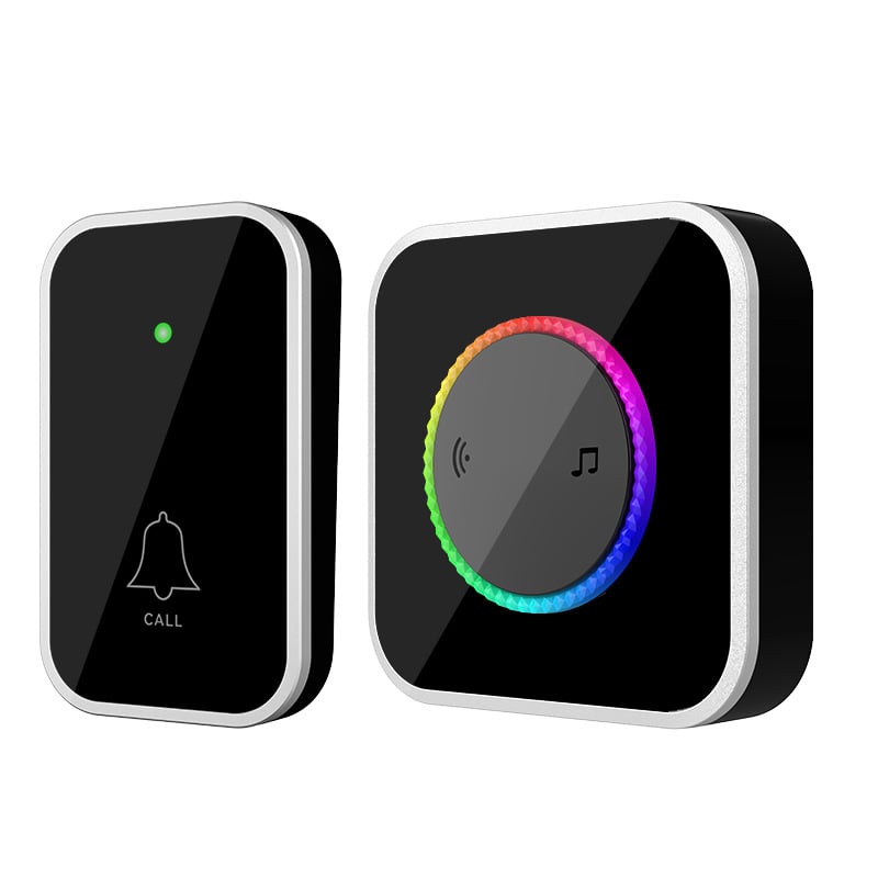 🔔 Wireless Doorbell with Colorful Flash Alert