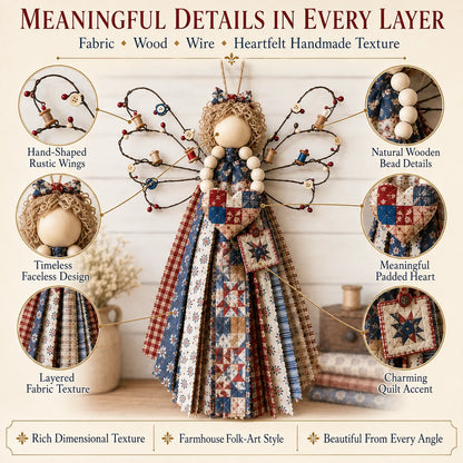🔥This Week 50% OFF - Angel Fabric Hanging DIY Kit - Stitch a Little Blessing That Stays Forever