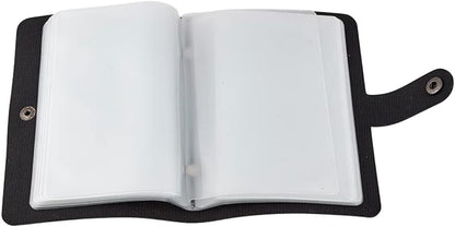 ✝️ Catholic PVC+PU leather Holy Card Holder – Pocket Prayer Card Organizer with Snap Closure