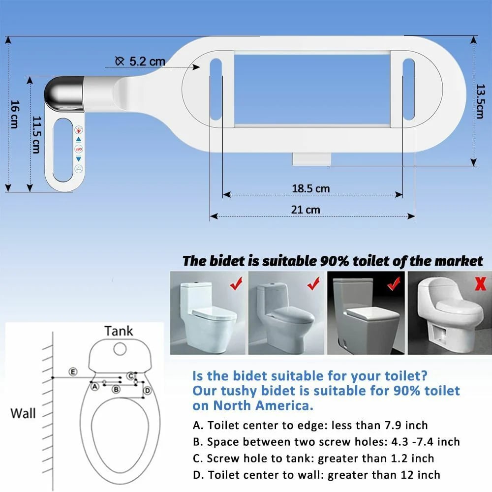 🚿 Non-Electric Dual Nozzle Bidet Toilet Washer – Hygienic Self-Cleaning, Easy Installation & Water Pressure Control ✨