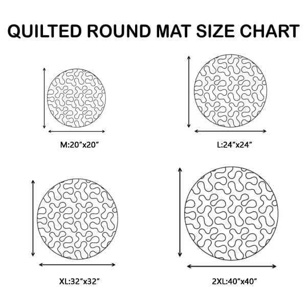 3D visual effects Skeleton Vortex Quilted Round Halloween Rug