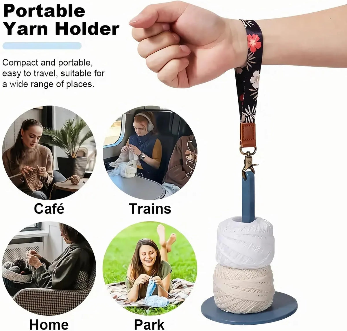 🧶Portable Yarn Holder