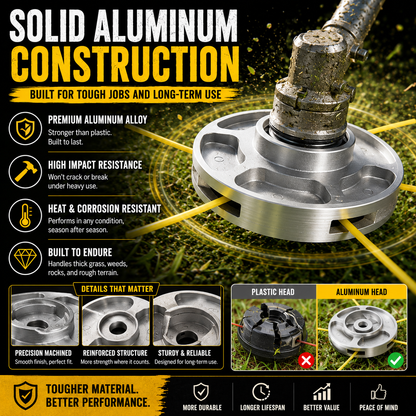 🌿 Cabezal Universal de Aluminio para Desbrozadora | Repuesto Resistente para Cortabordes