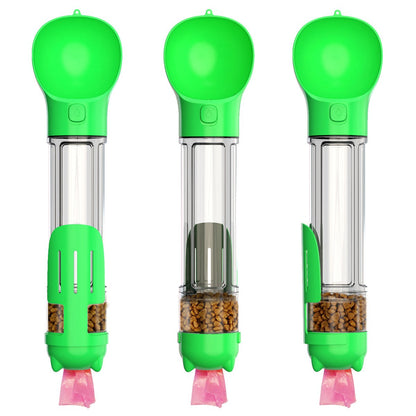🐾💧4-in-1 Dog Water Bottle 🐶 500ML Portable Pet Water Dispenser