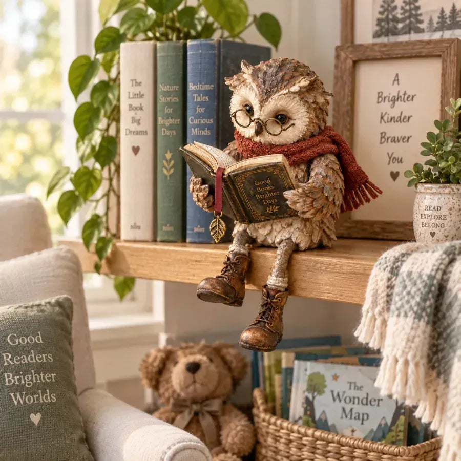 🦉Reading Owl Figurine - A Little Companion For Every Chapter