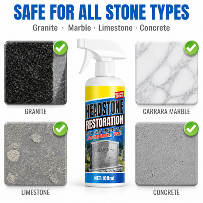 ✨ Headstone Restoration Cleaning Spray 🕯️