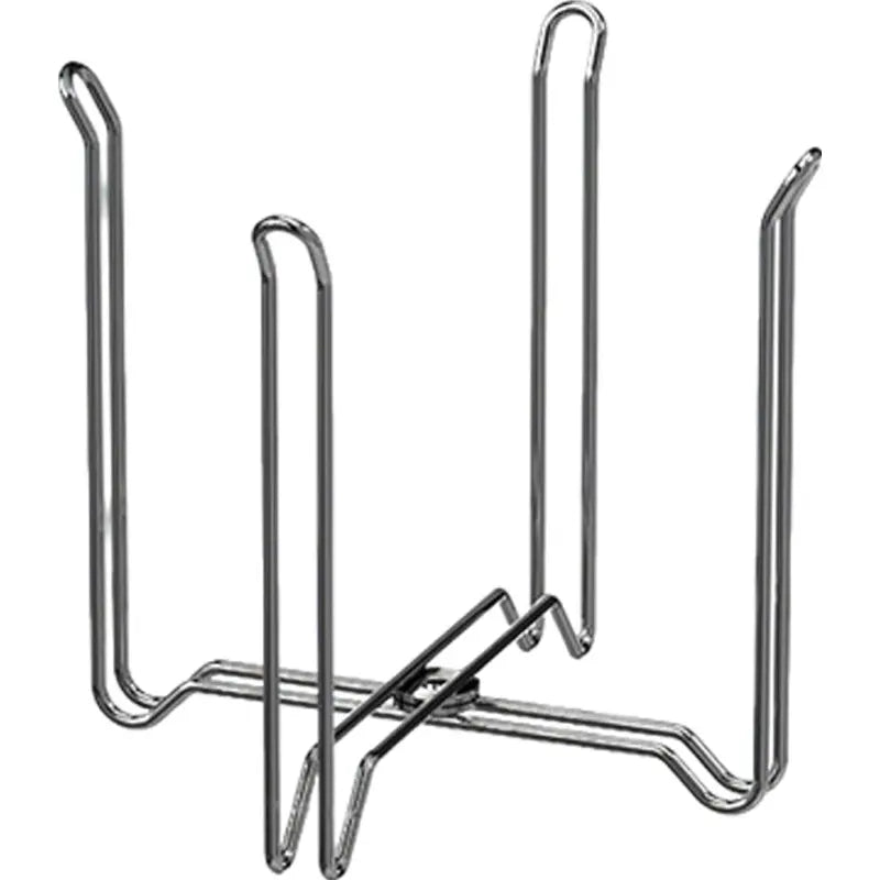 🗑️ HOT SALE | Foldable Countertop Trash Bag Holder – Stainless Steel Kitchen Waste Rack for Grocery Bags & Food Scraps