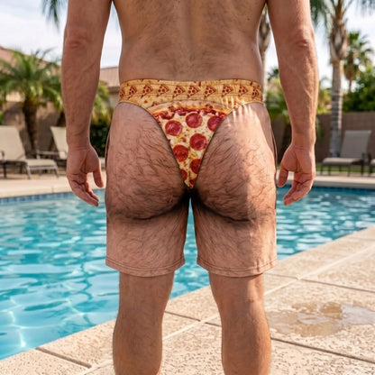 The "Cheeky Commando" Novelty Prank Swim Trunks – Guaranteed to Cause Double-Takes!