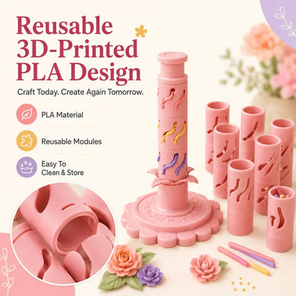 🌸 LIMITED‑TIME 50% OFF! ✨ DIY Clay Flower Shaping Tool – Modular, Press Design, Creative Craft 🎨