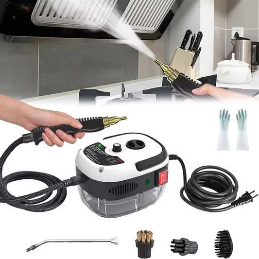 Limpiador a vapor a alta presión de 2500 W para el hogar y la cocina, máquina de limpieza portátil de mano para automóviles