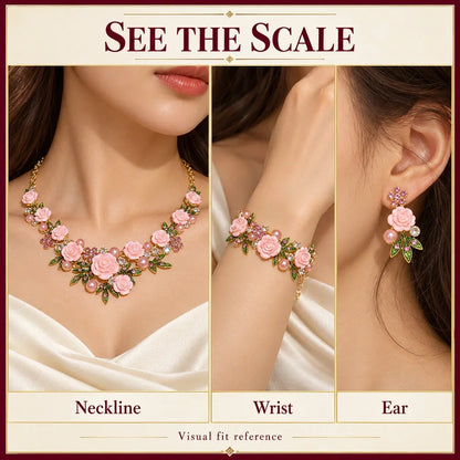 Vintage Rose Garden Pearl & Crystal Jewelry Collection