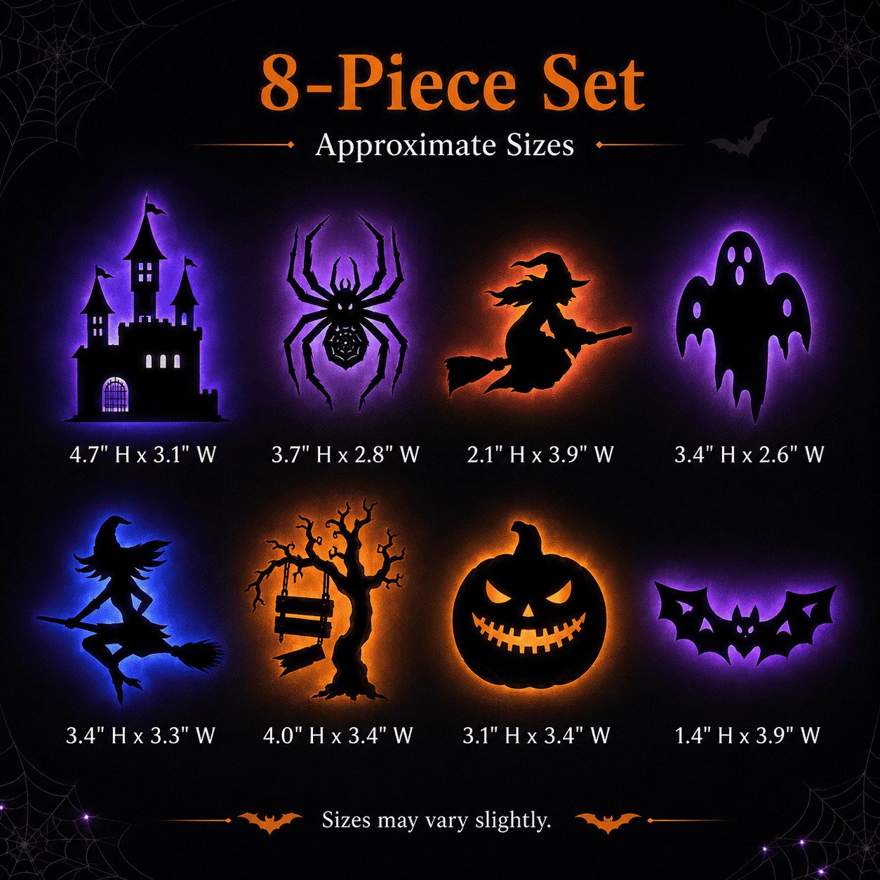 🎃Halloween HOT SALE 60% OFF 🥳💞50K+ SOLD! 👻 Halloween LED Silhouette Wall Light Stickers
