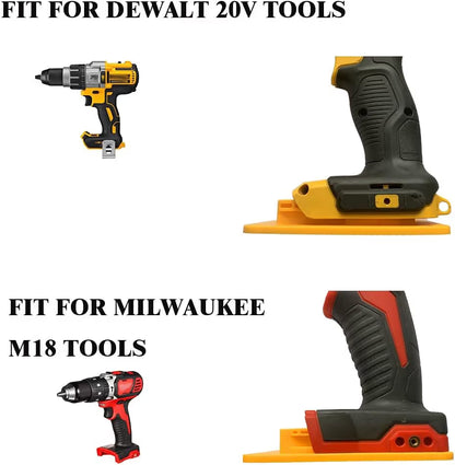 5Packs Tool Holders for Dewalt 20V 12V Drill Tool Mount Fit for Milwaukee M18 Tools Yellow