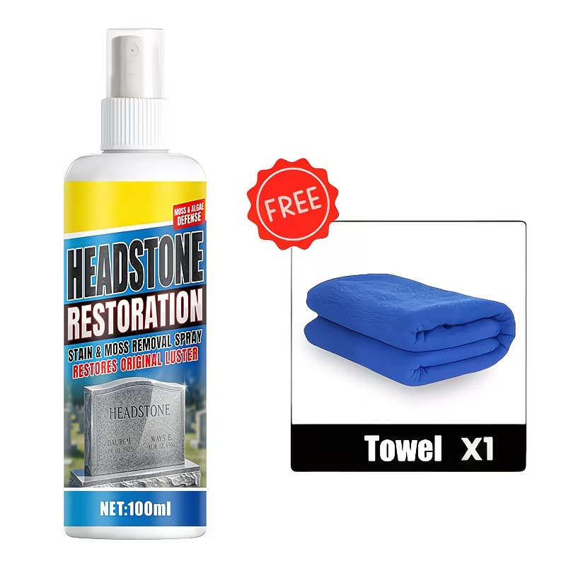 ✨ Headstone Restoration Cleaning Spray 🕯️
