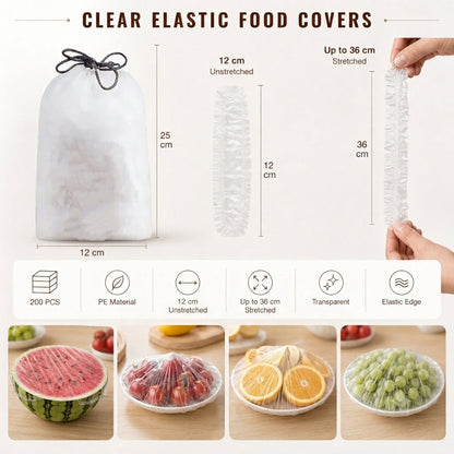 ⏳LAST DAY SALE 🔥Disposable Stretch Food Covers for Bowls & Plates