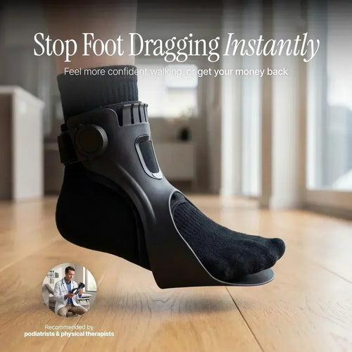 Regain Mobility! Adjustable Foot Drop Brace with Inflatable Liner – Daily Support ✨
