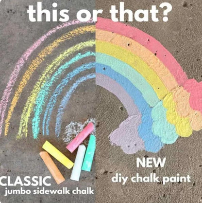 🌈Outdoor Sidewalk Chalk Paint Brush Set | Paint in the Brushes – Just Add Water✨🎨