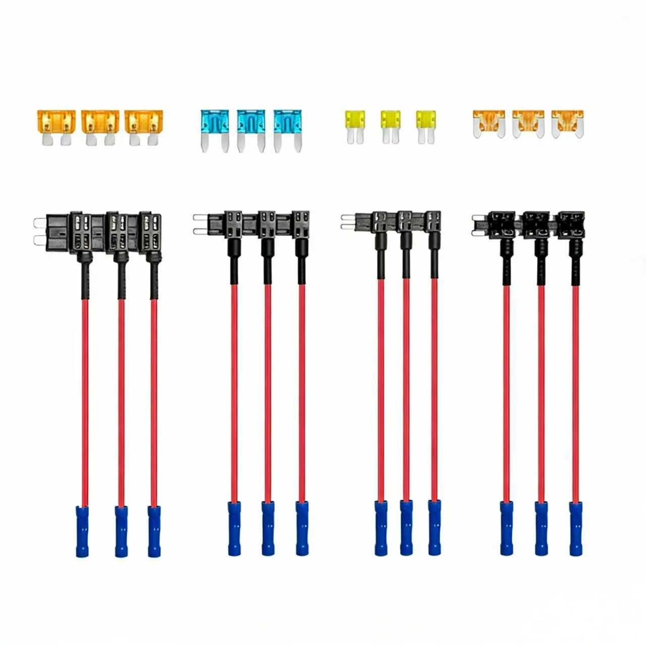 12-piece set of 4 types of additional circuit fuse tapping kit