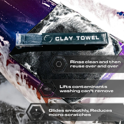 🎁50K+ SOLD! Almost Gone✨🔥Clay Towel - 12'x12' Brushed Microfiber