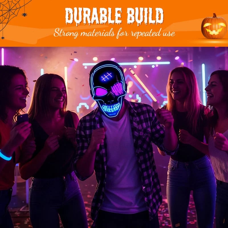 Halloween LED Skull Mask -👏Most Popular in 2026!