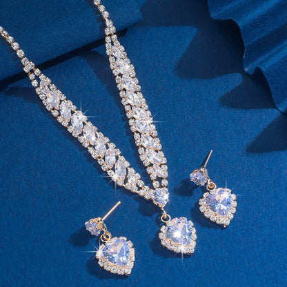 Sparkling Rhinestone Jewelry Set