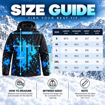❄️ Thermochromic Color-Changing Winter Jacket – Temperature-Reactive Ski & Snowboard Coat