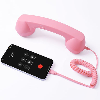 ☎️ Auricular de teléfono retro con interfaz tipo C 📞