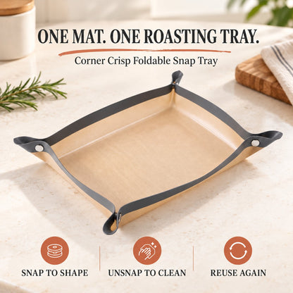 🍪 2-in-1 Foldable Silicone Baking Tray