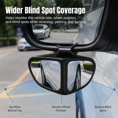 🎉🚗 360° Blind Spot Wide-Angle Rearview Mirror