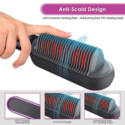 💖49% OFF💖-Negative Ion Hair Straightener Styling Comb