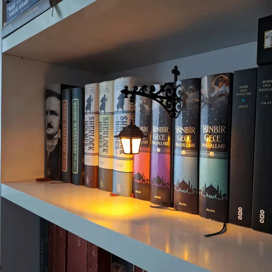 Linterna de biblioteca: iluminación decorativa para estanterías