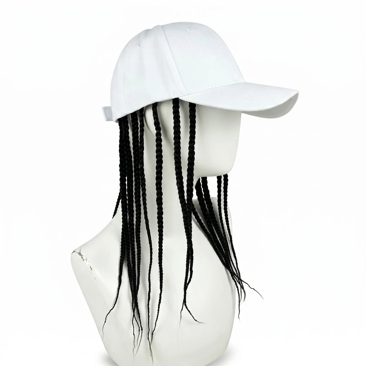 Braided Wig Baseball Cap – Snapback Hat with Attached Dreadlock Braids