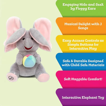 💯Cute Hide And Seek Elephant Plush Doll