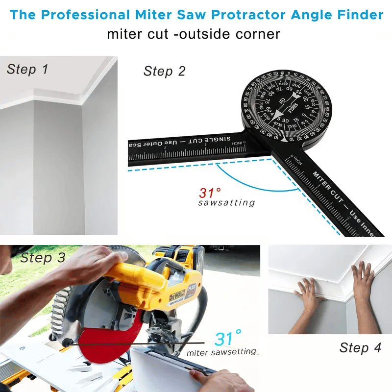 📏Aluminum Miter Saw Protractor