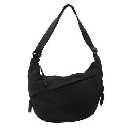 🏆5k sold this week!👜Women's Fashion Plain Color Nylon Crossbody Hobo Bag