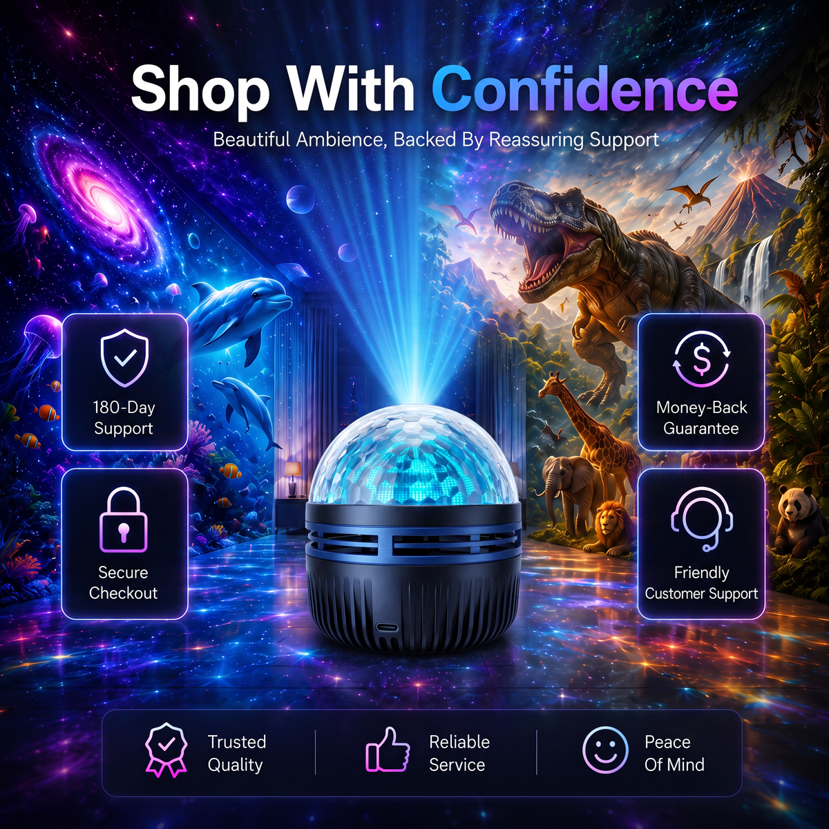 🦖 HOT DEAL 55% OFF | Transform Your Room After Dark