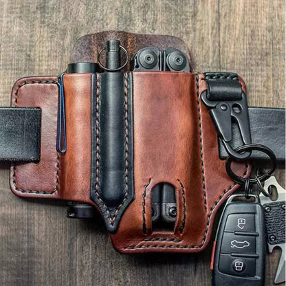 Leather tool belt pouch – multifunctional storage
