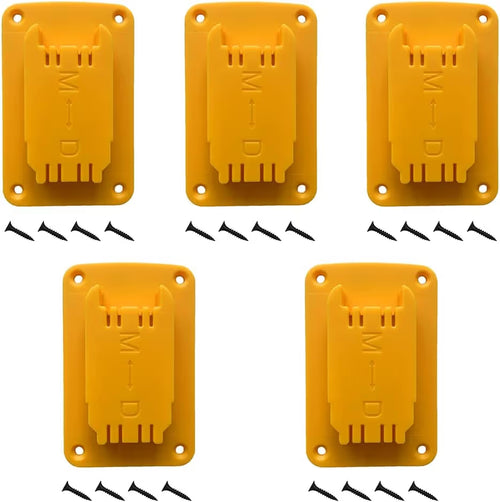 5Packs Tool Holders for Dewalt 20V 12V Drill Tool Mount Fit for Milwaukee M18 Tools Yellow