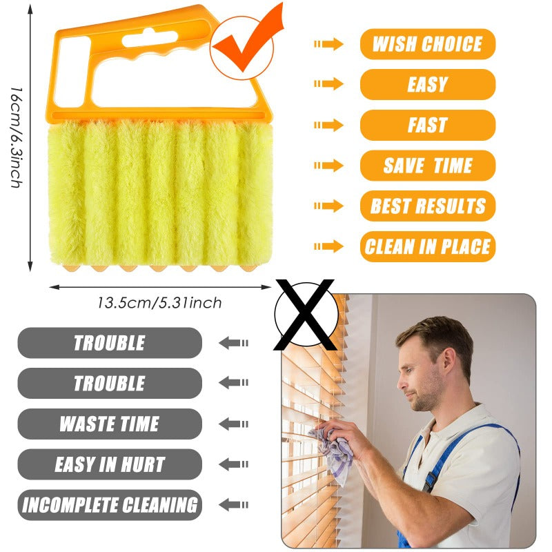 Venetian blind cleaning brush