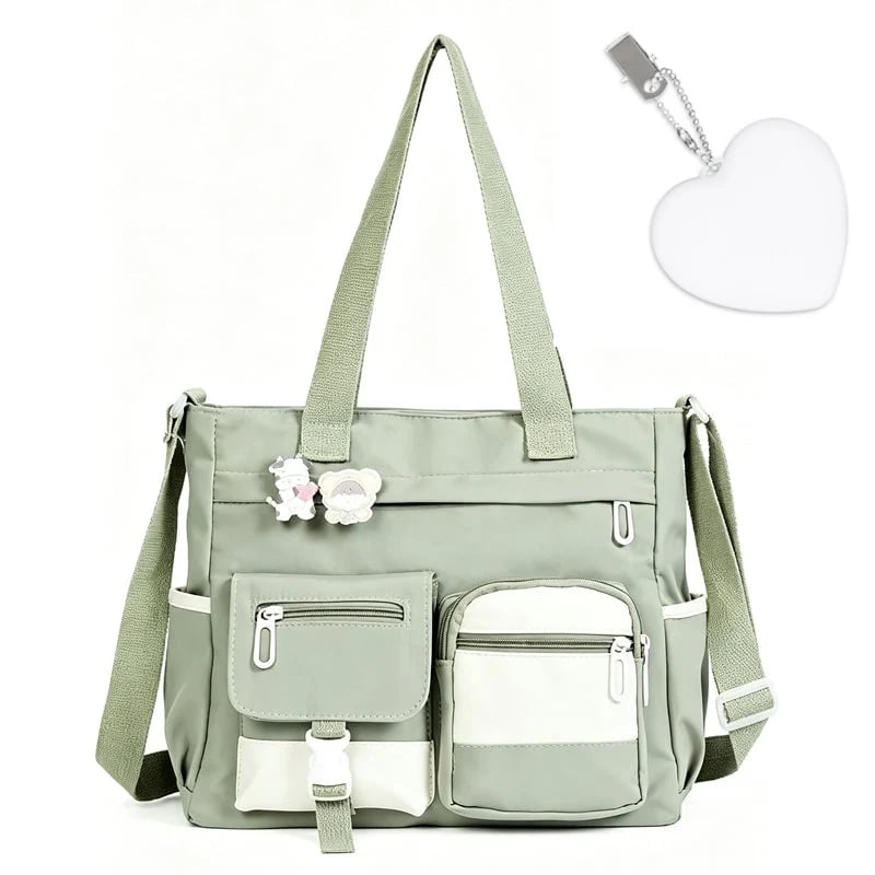 ✨Large Capacity Multi-Pocket Canvas Tote Bag