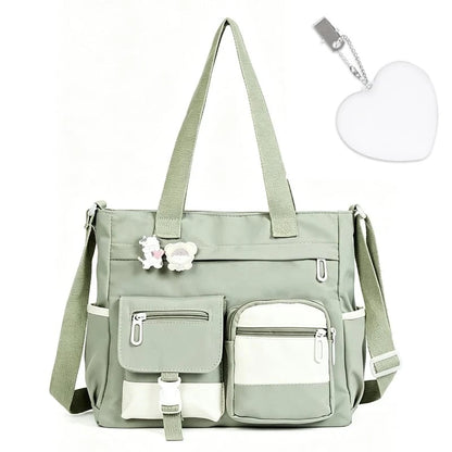 ✨Large Capacity Multi-Pocket Canvas Tote Bag
