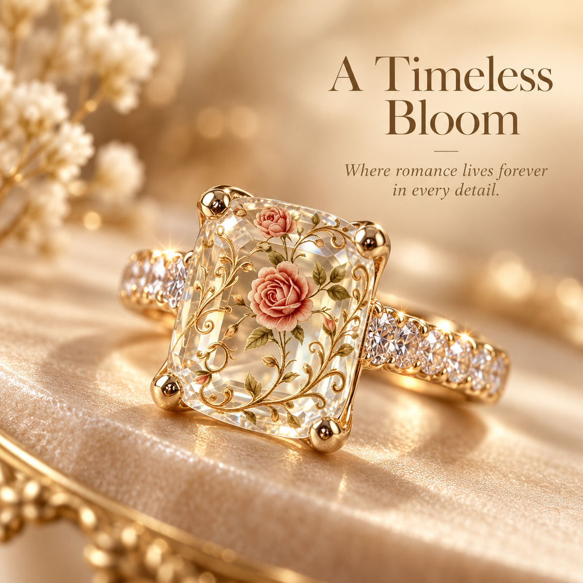 💍 Square Crystal Statement Jewelry for Women