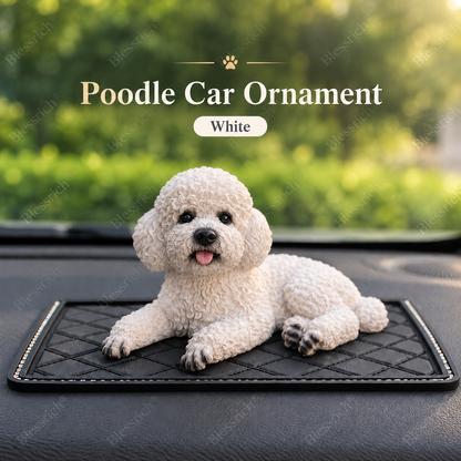 Poodle Car Ornament – The Cutest Dashboard Upgrade 🐶✨