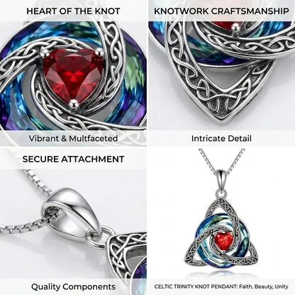 Birthstone Celtic Knot Necklace for Women