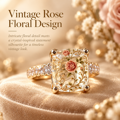 💍 Square Crystal Statement Jewelry for Women