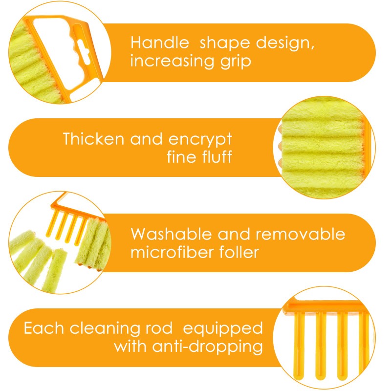 Venetian blind cleaning brush